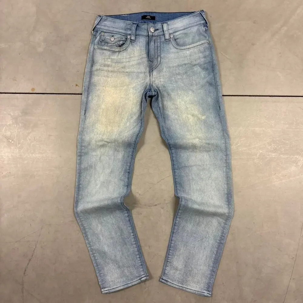 y2k true religion lightwashed jeans